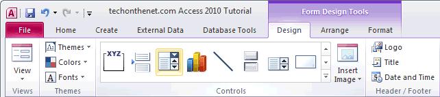 Lệnh Combo Box | Cách tạo Combo Box trong Access